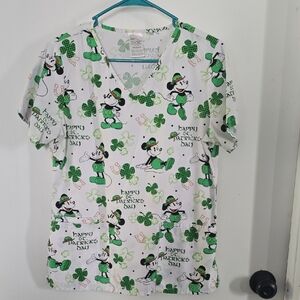 St. Patrick's Day Themed Scrub Top